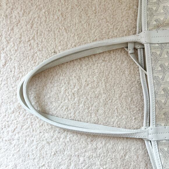 GOYARD White Goyardine Saint Louis PM Tote Bag - Picture 11 of 13